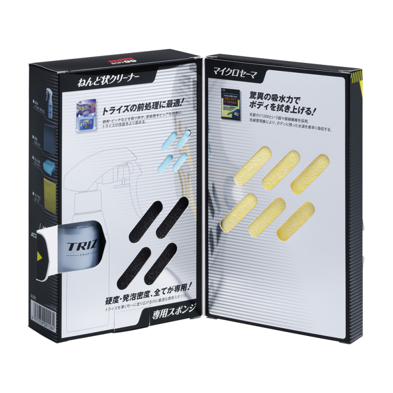 Захисний агент SOFT99 TRIZ Kit. Для дзеркального блиску