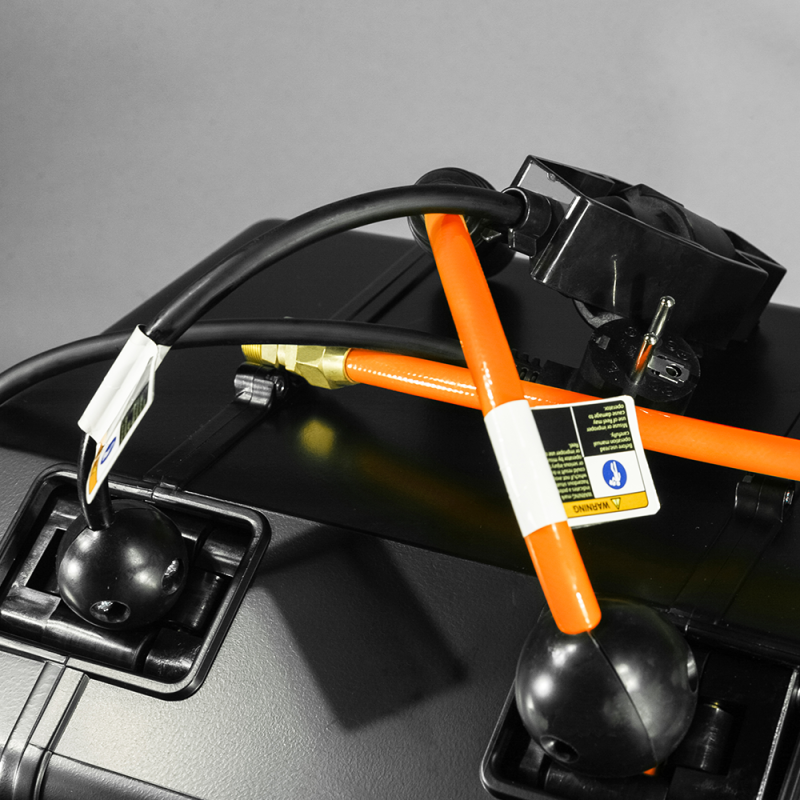 Промисловий подовжувач TRIENS Twin-kle 2 Combination. З пневмошлангом та електрокабелем, 10 м