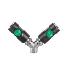 Prevost Paralell Female Thread Twin Coupler G1/2. Розгалужувач для швидкоз'ємів