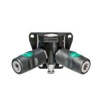 Prevost Female Thread Two Ports Wall Bracket G1/2. Настінний кронштейн для двох швидкоз'ємів