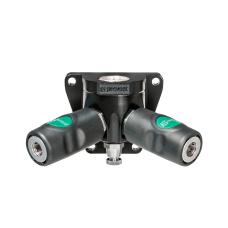 Prevost Female Thread Two Ports Wall Bracket G1/2. Настінний кронштейн для двох швидкоз'ємів