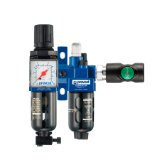 Блок підготовки повітря Prevost ALTO 1 Filter-Regulator-Lubricator with Wall Bracket. Для пневмообладнання, з лубрикатором
