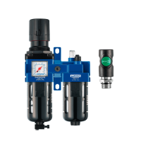 Блок підготовки повітря Prevost ALTO 3 Filter-Regulator-Lubricator with Wall Bracket. Для пневмообладнання, з лубрикатором