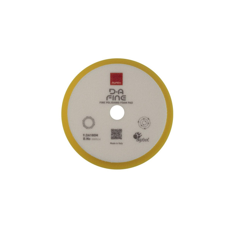 Полірувальний круг RUPES D-A Fine DA180M. З м'якого поролону, Ø150/180 мм