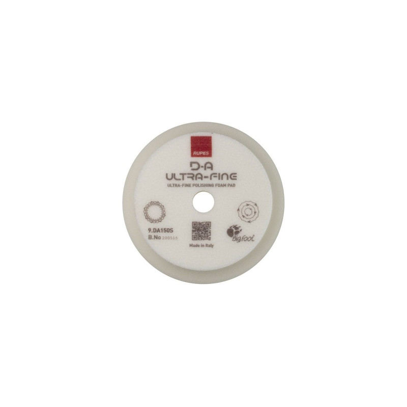 Полірувальний круг RUPES D-A Ultra Fine DA150S. З ультрам'якого поролону, Ø130/150 мм