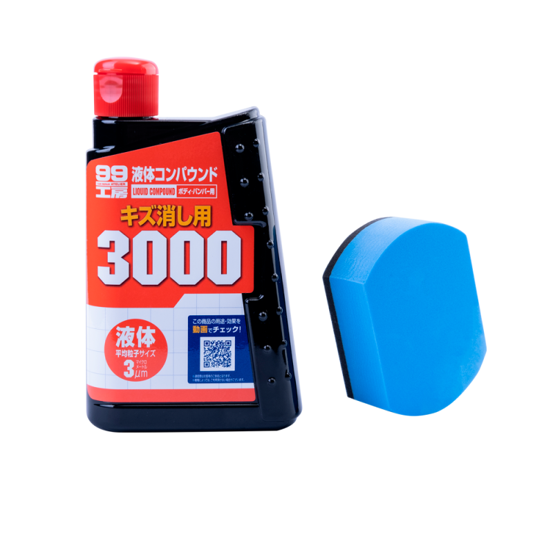 Абразивна паста SOFT99 Super Liquid Compound #3000. Для ручного полірування