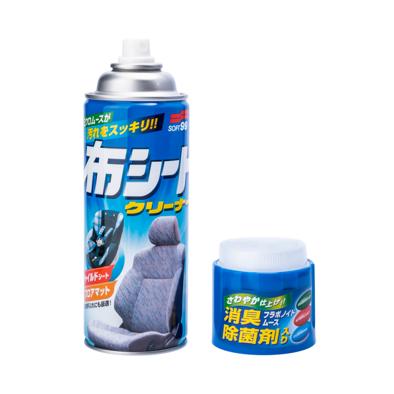 Пінний очищувач SOFT99 Fabric Seat Cleaner. Для безпечного видалення плям