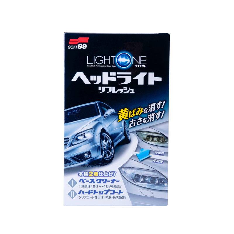 Очищувач фар SOFT99 Light One. Для відновлення прозорості та захисту пластикових фар
