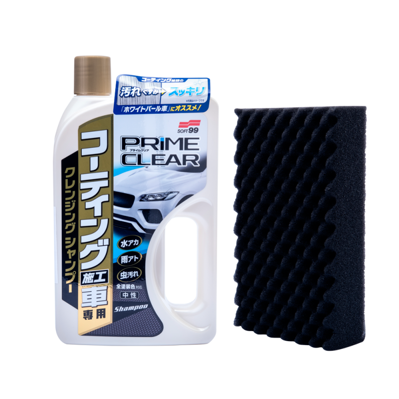 Шампунь SOFT99 Prime Clear Shampoo. Для мийки авто із захисними покриттями