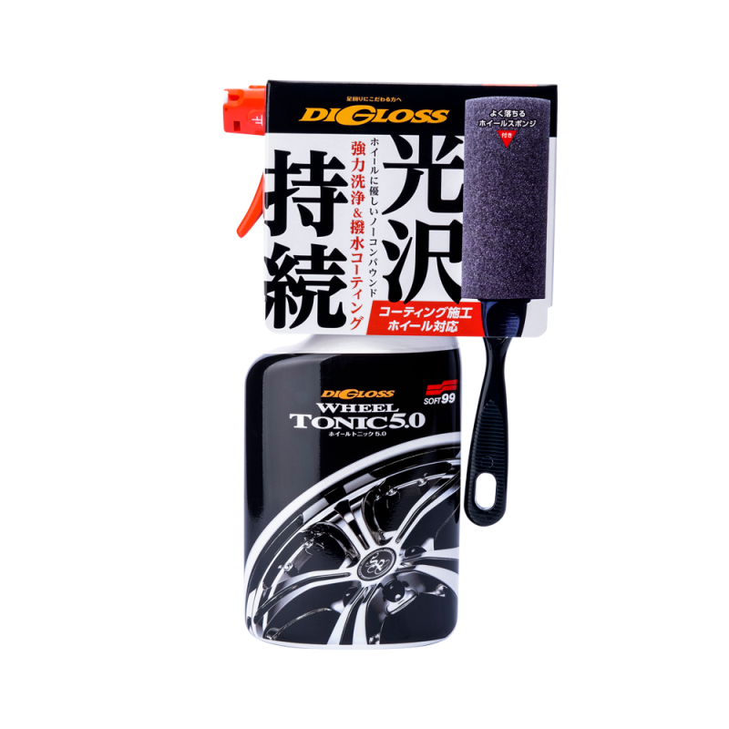 Очисник колісних дисків SOFT99 DiGloss Wheel Tonic 5.0. З гідрофобним ефектом