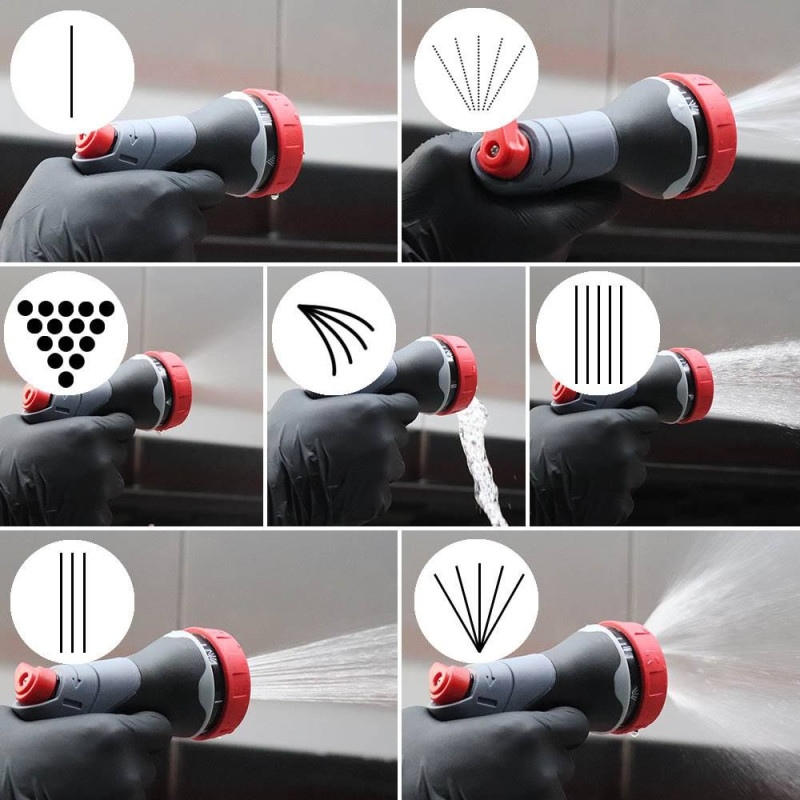 SGCB 8-Pattern Hose Nozzle. Пістолет для поливу на швидкознімачу