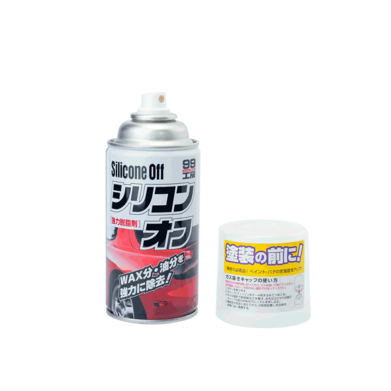 Знежирювач SOFT99 Silicone Off 300. Для усунення жирової плівки, залишків поліролей та восків