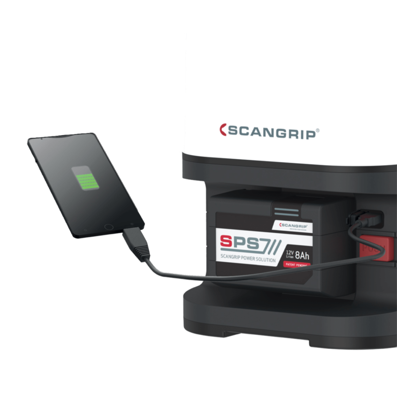 Scangrip Area 10 SPS. Акумуляторний прожектор із круговим освітленням