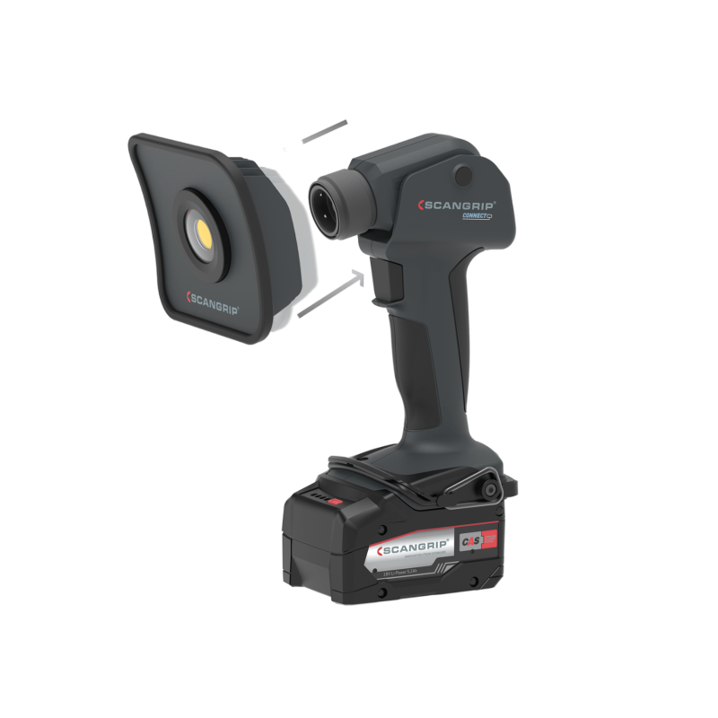 Scangrip Multilight Flood Connect. Ручний ліхтар з прожекторною головкою