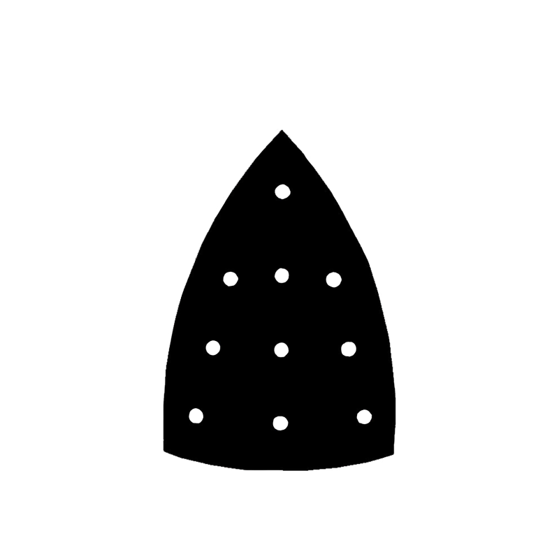 RUPES HQ400 Film Abrasive Delta Sheet, P120. Дельтаподібний абразивний лист