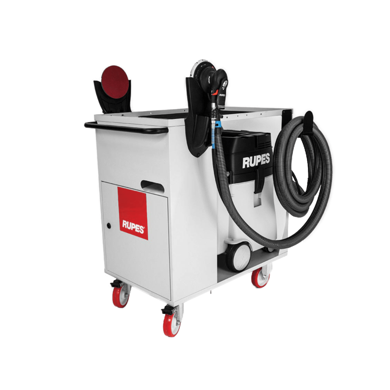 Робоча станція RUPES Multipurpose Trolley KC28. Для багатофункціонального використання з відсіком для пилососу