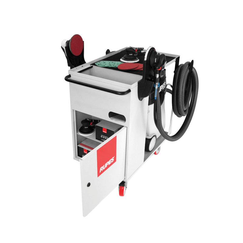 Робоча станція RUPES Multipurpose Trolley KC28. Для багатофункціонального використання з відсіком для пилососу
