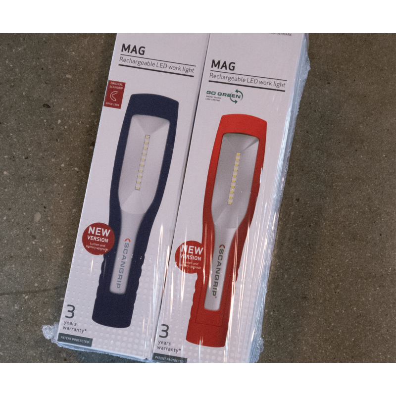 Scangrip Mag Red. Ручний ліхтар на акумуляторі