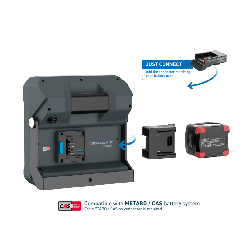 Scangrip Vega 4 Connect. Світлодіодний прожектор із розсіяним світлом на акумуляторі