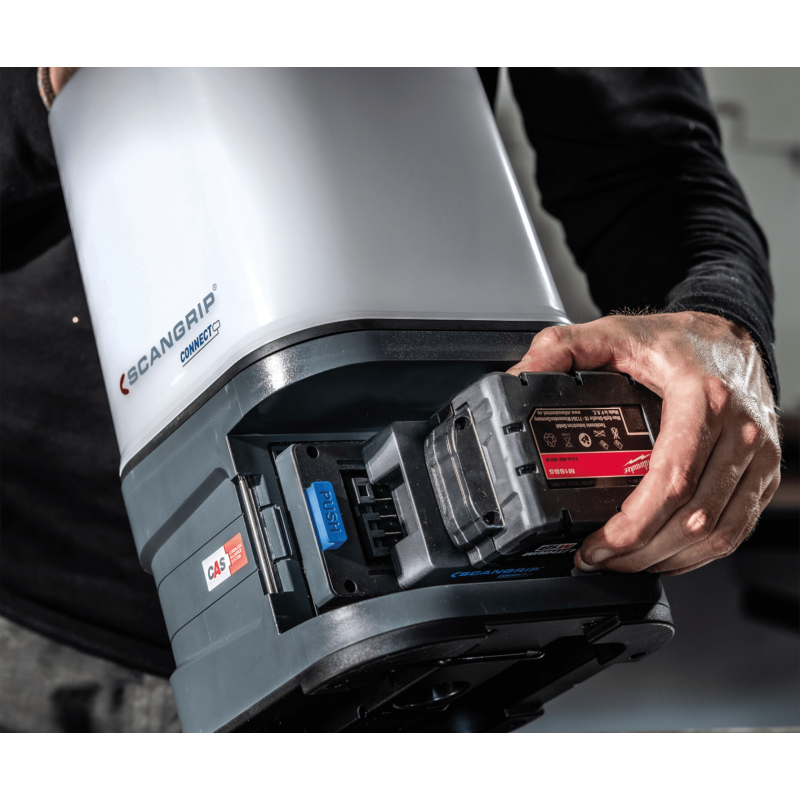 Scangrip Area 10 Connect. Акумуляторний прожектор із круговим освітленням