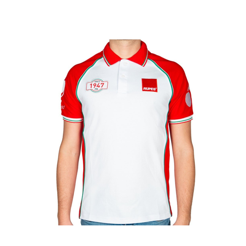 RUPES Polo Team Red & White XL. Поло RUPES Team Red & White