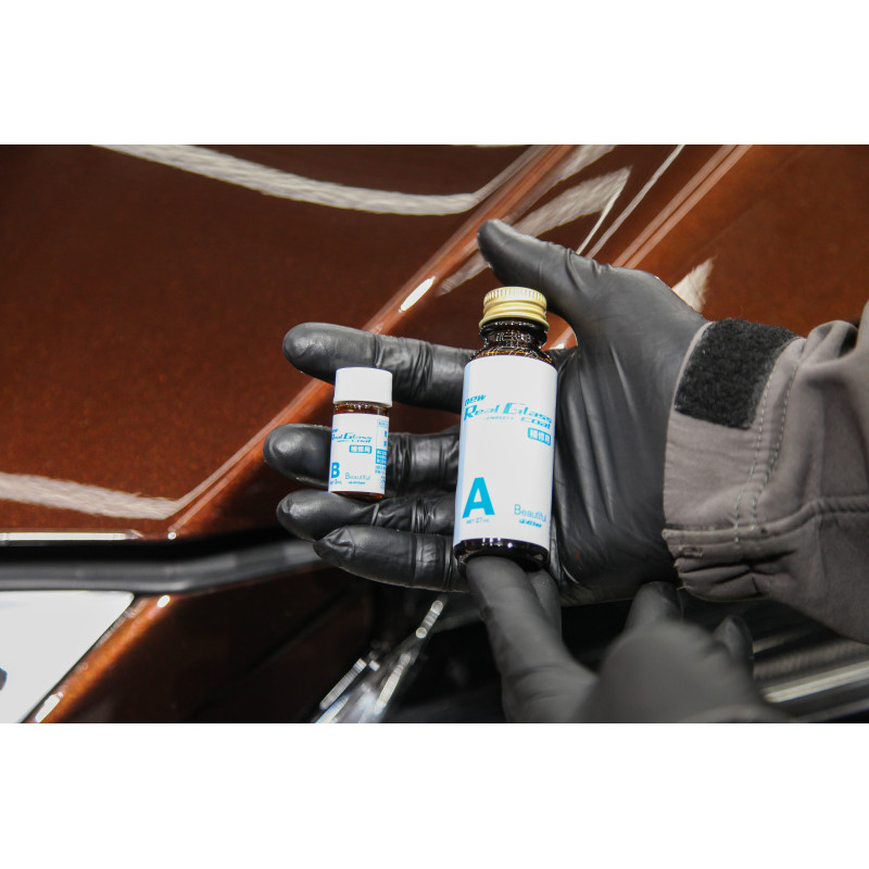 Кварцове покриття G'zox New Real Glass Coat Repair Kit. Для глибокого глянсового блиску та гідрофобних властивостей