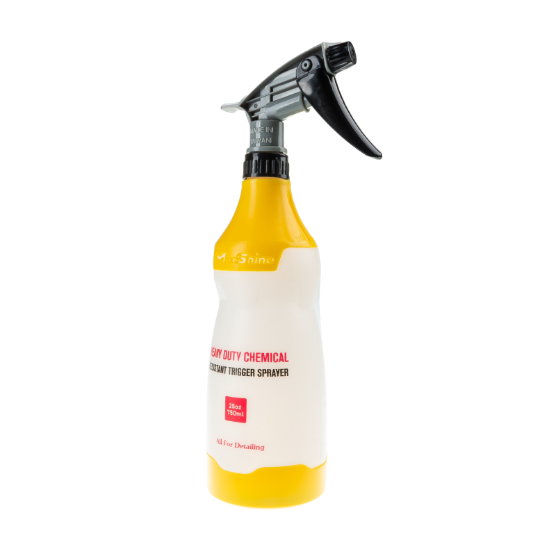 MaxShine Heavy Duty Chemical Resistant Trigger Sprayer Yellow 750 ml. Хімостійкий обприскувач