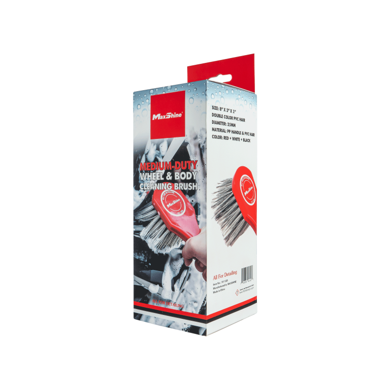 MaxShine Medium-Duty Wheel & Body Brush. Щітка середньої жорсткості для коліс та кузова