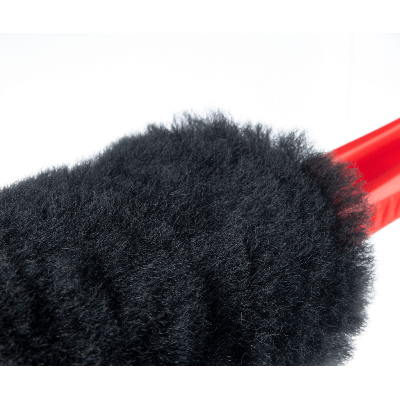 Йорш із вовни MaxShine Wool Wheel Brush Black & Red. Для чищення колісних дисків