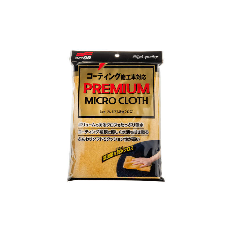Мікрофібра SOFT99 Premium Micro Cloth. Для висушуваня, протирання та розполіровування