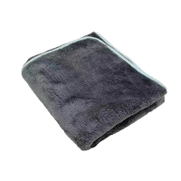 Мікрофібровий рушник CDL Dual Layer Coral Fleece Towel Gray S. Для сушки кузова, видалення пилу та залишків восків