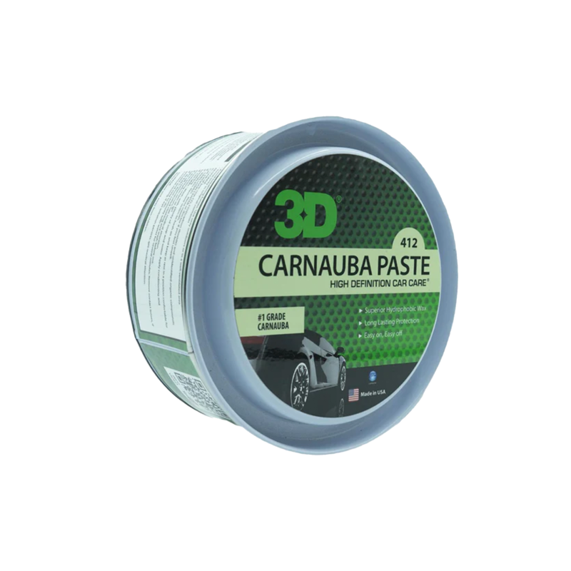 Твердий віск 3D Carnauba Paste Wax. Для гідрофобу та глянцевого блиску