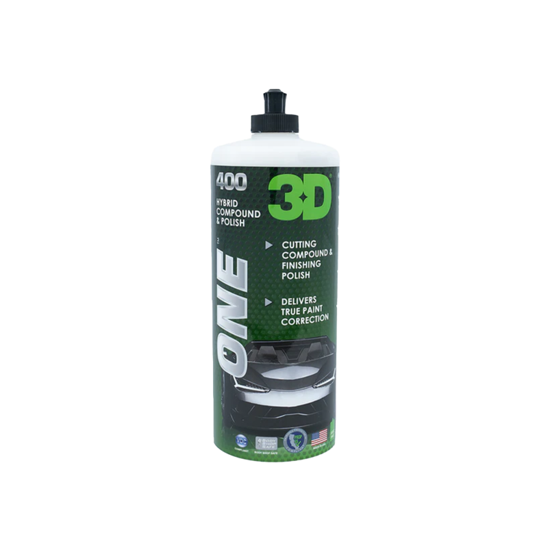 Полірувальна паста 3D ONE HYBRID 1 L. Однокрокова, на водній основі