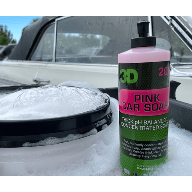 Шампунь 3D Pink Car Soap PH Balanced. Для ручної мийки, з нейтральним pH