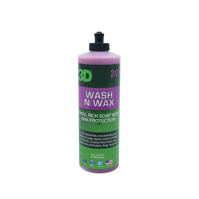 Шампунь 3D Wash N Wax Shampoo. Для мийки, захисту та блиску