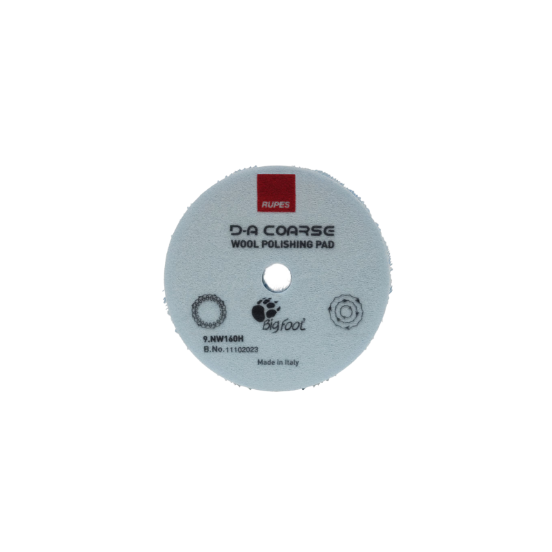 Полірувальний круг RUPES D-A Coarse Wool Polishing Pad NW80H. З жорсткої шерсті, Ø80 мм