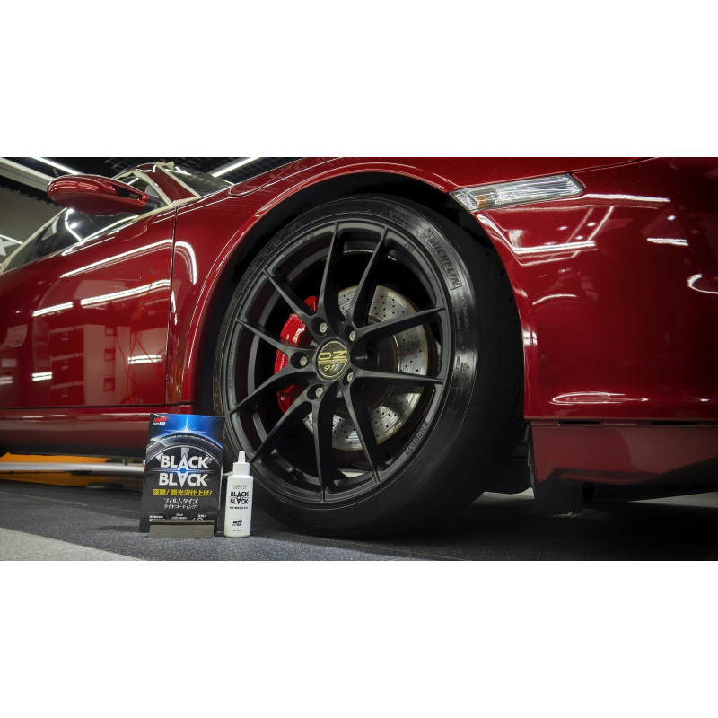 Чорніння шин SOFT99 Black Black Hard Coat for Tire. Для довгострокового матового блиску