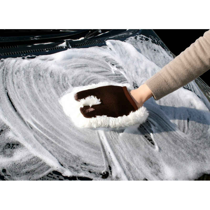 Вовняна рукавиця SOFT99 Car Wash Glove Mouton Master. Для мийки кузова автомобіля
