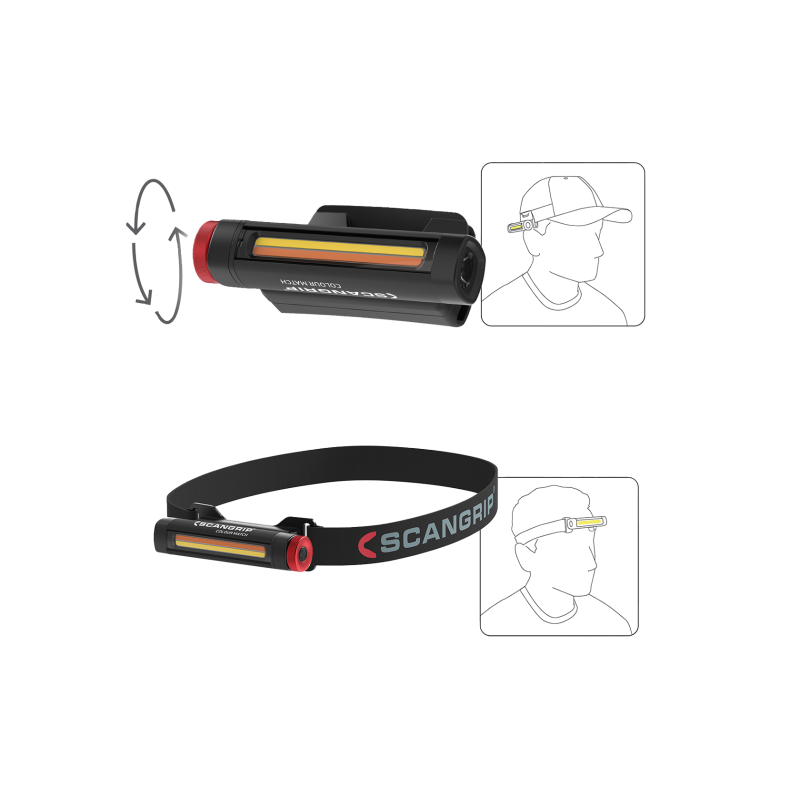 Налобний ліхтар Scangrip Unimatch. Для детейлінгу, кольоропідбору та інспекції