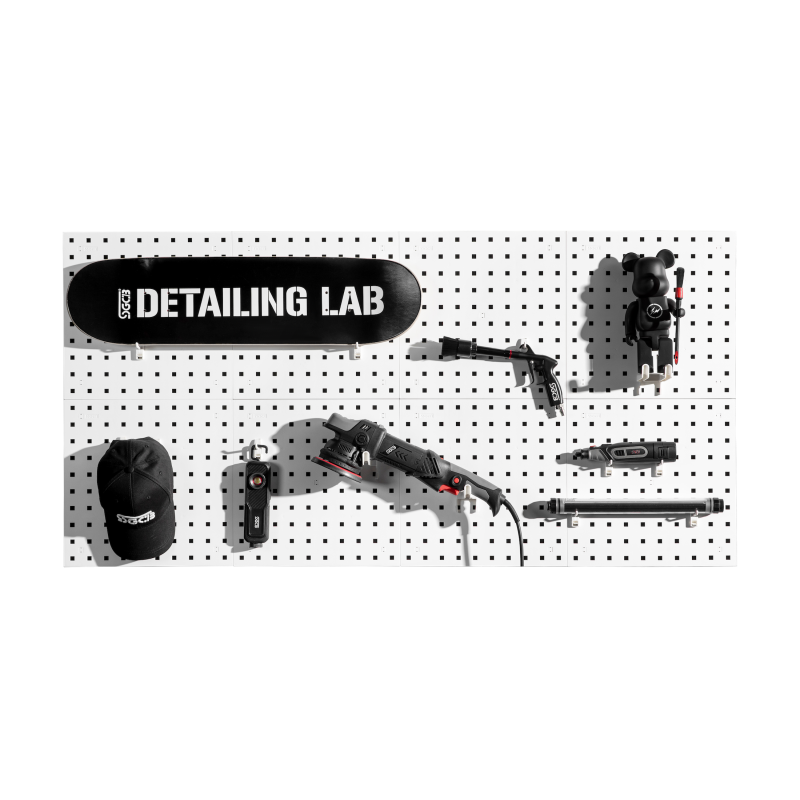 Настінний органайзер SGCB Metal Pegboard Tool Organizer Kit Black. Для покращення ергономіки робочого простору