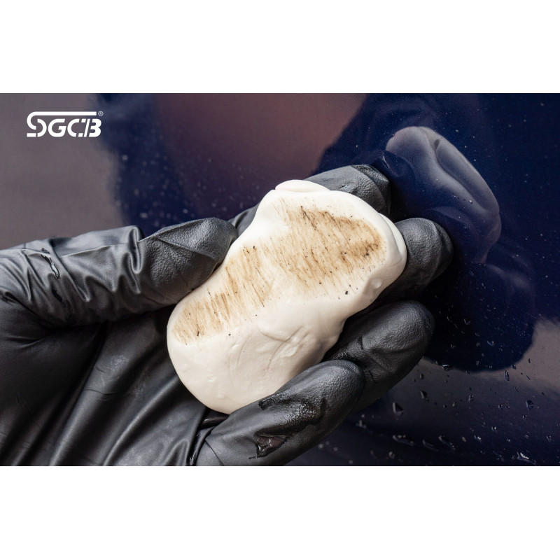 М'яка синтетична глина SGCB Clay Bar White. Для очистки забруднень, що в'їлися