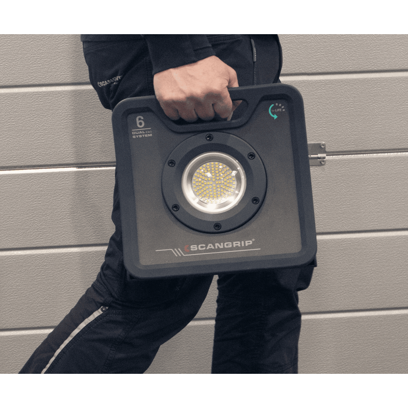 Світлодіодний прожектор Scangrip NOVA 6 C+R for Life. З мережевим кабелем та акумулятором