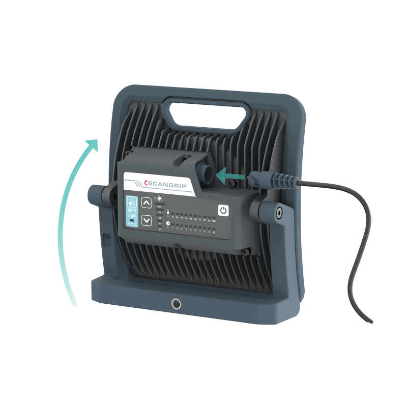 Світлодіодний прожектор Scangrip NOVA 4 C+R for Life. З мережевим кабелем та акумулятором