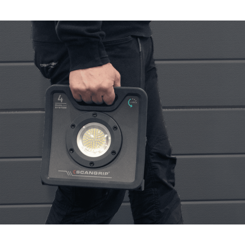 Світлодіодний прожектор Scangrip NOVA 4 C+R for Life. З мережевим кабелем та акумулятором