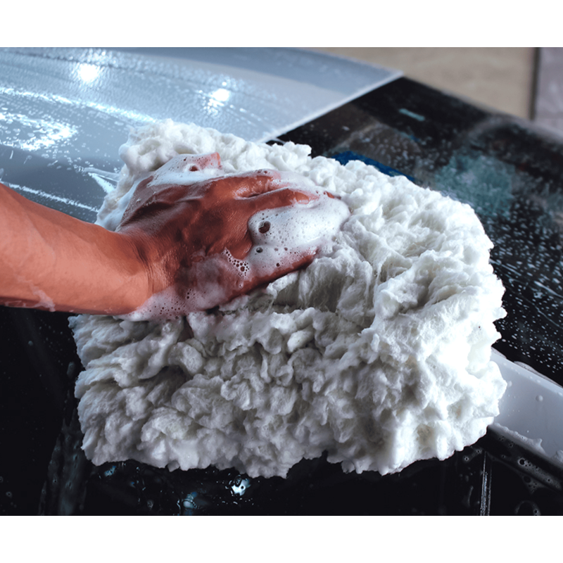 Вовняна рукавиця MaxShine Premium Plus Lambswool Wash Pad. Для мийки кузова автомобіля