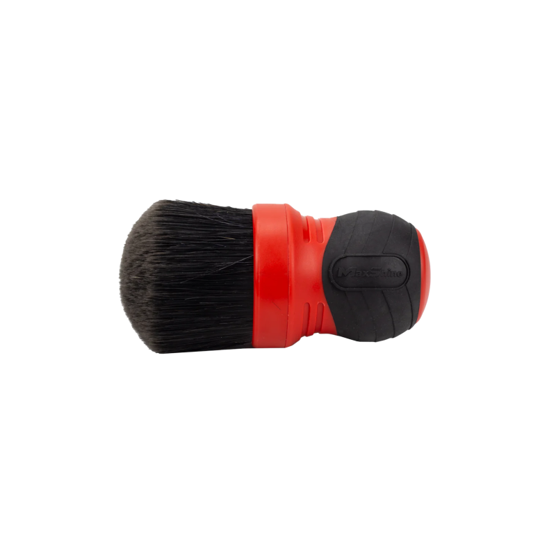 Гібридний пензель MaxShine Curved Grip XL Detailing Brush Mixed. Для внутрішнього та зовнішнього детейлінгу