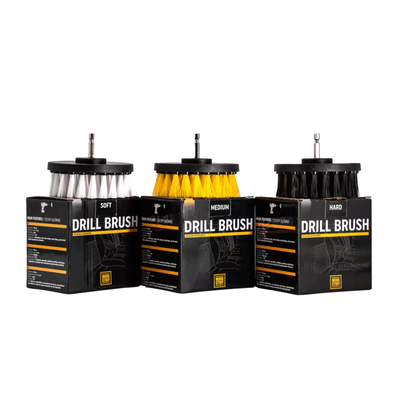 Набір щіток Work Stuff Drill Brush Kit. Для чистки килимів та оббивки