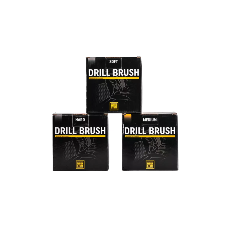 Набір щіток Work Stuff Drill Brush Kit. Для чистки килимів та оббивки