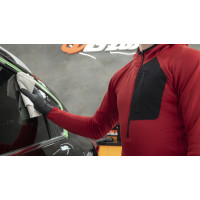 CDL Detailing Hoodie Red. Худі з капюшоном для детейлінгу, червоний колір