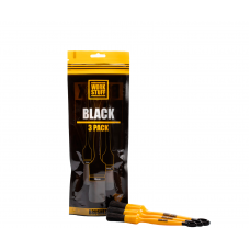 Work Stuff Detailing Brush Black 3 pack. Набір хімостійких синтетичних пензлів для детейлінгу